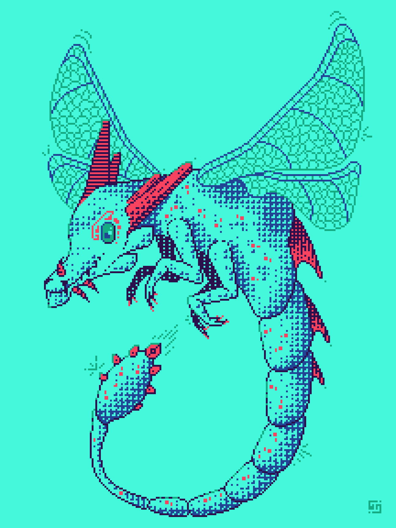 Dragonfly — 2025, 210x297px, 5 colors