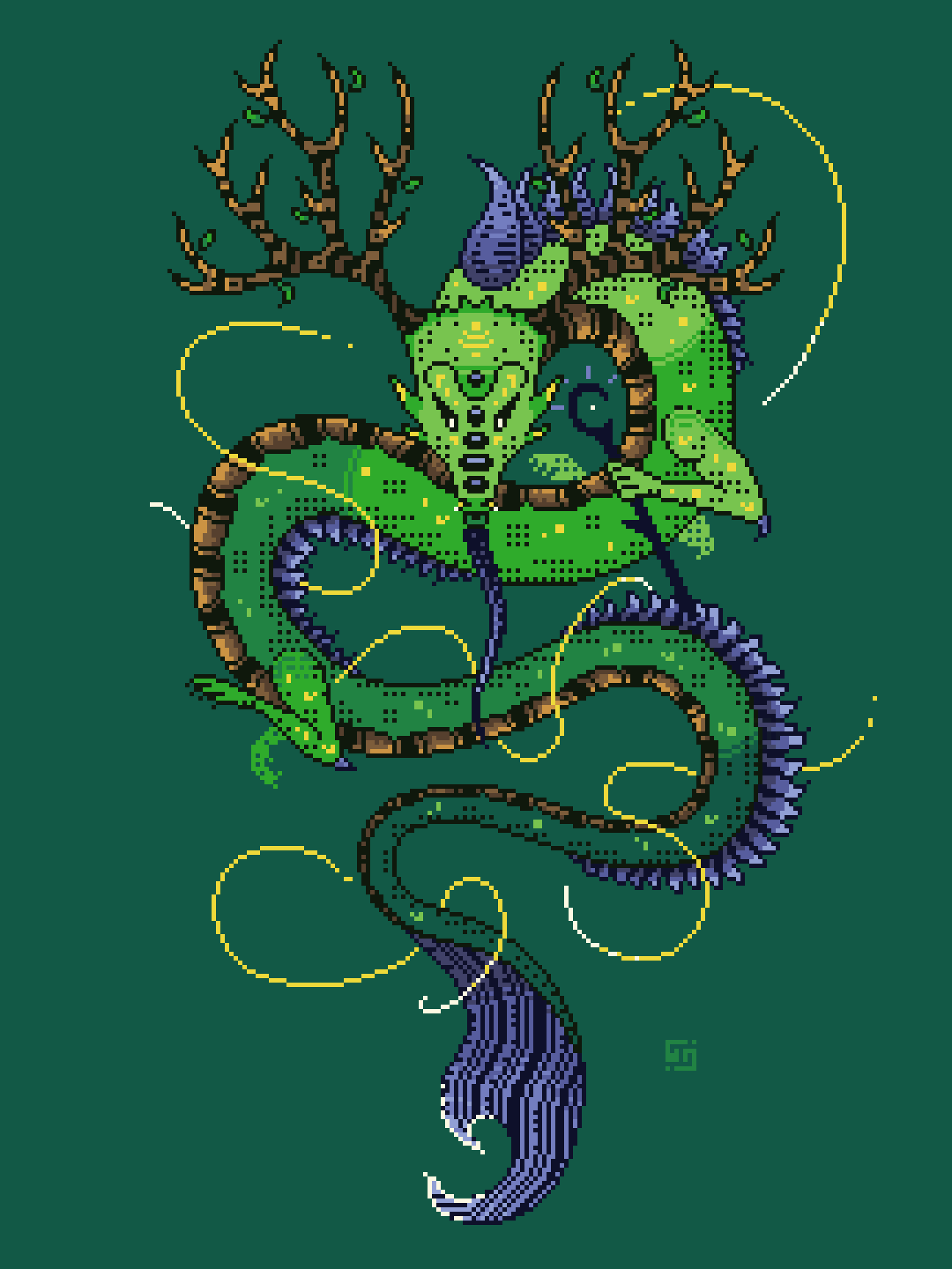 Woodland Mage — 2025, 210x297px, 15 colors, 12 frames