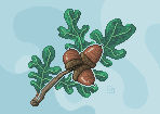 Entry for #pixel_dailies — #Acorn, 2025, 148x105px