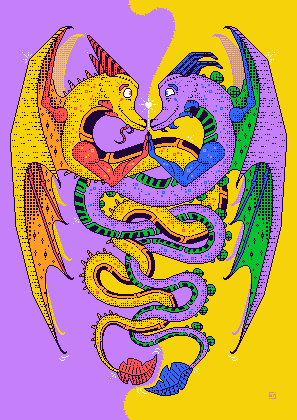 "Lovers" was crafted to support LGBTQ+ community — 2025, 297x420px, 8 colors